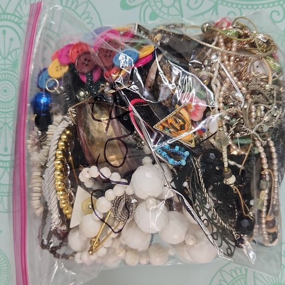 Other - 4lb Mystery Craft Broken Jewelry Loose Beads Lot PRICE FIRM